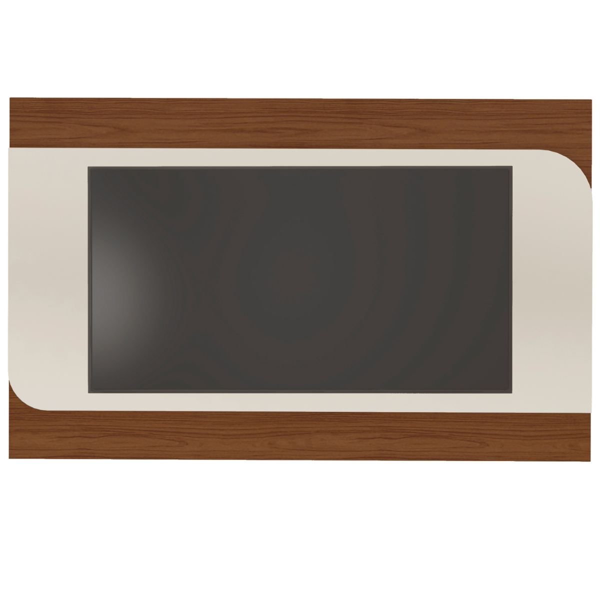 Painel TV 86" Elegance Cedro / Off White