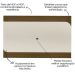 Painel TV 86" Elegance Pinho / Off White