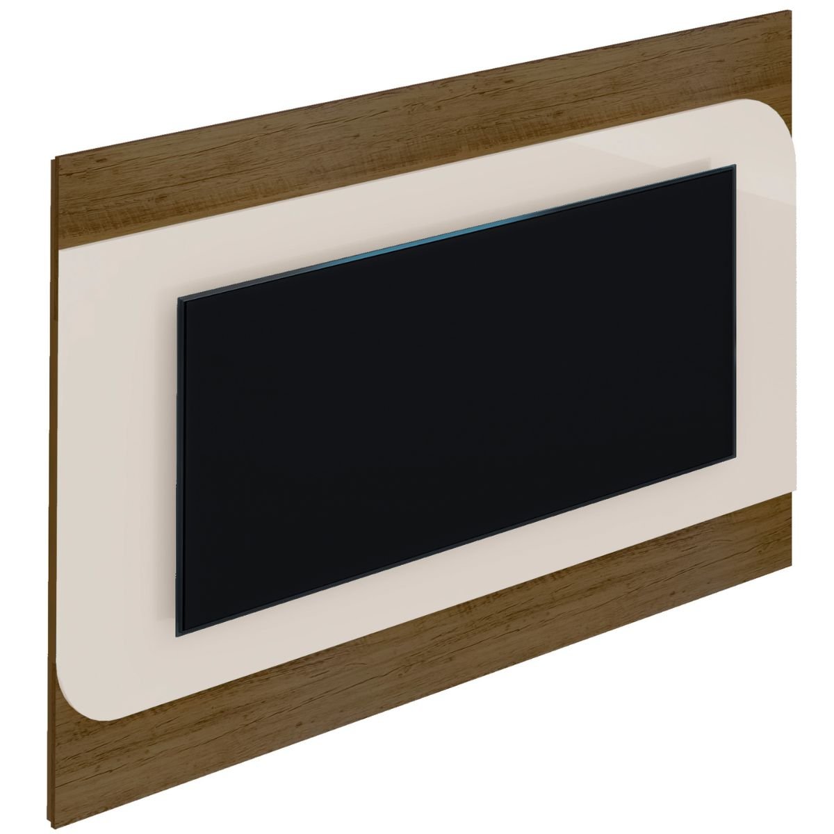 Painel TV 86" Elegance Pinho / Off White