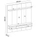 Painel Tv 75" Belluno Cinamomo/Off White