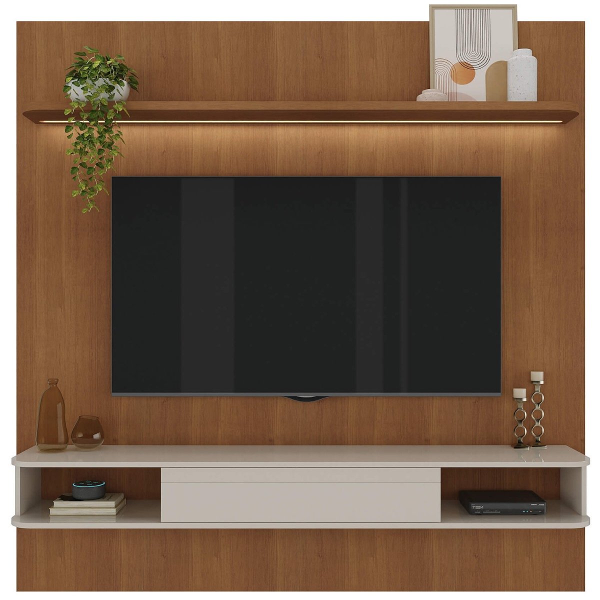 Painel Tv 75" Belluno Cinamomo/Off White