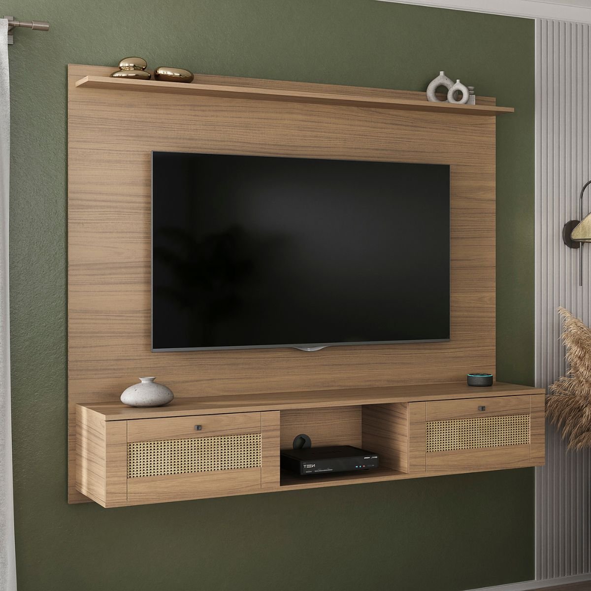 Painel Tv 75" Trama Carvalho