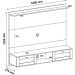 Painel Tv 75" Trama Cinamomo/Off White