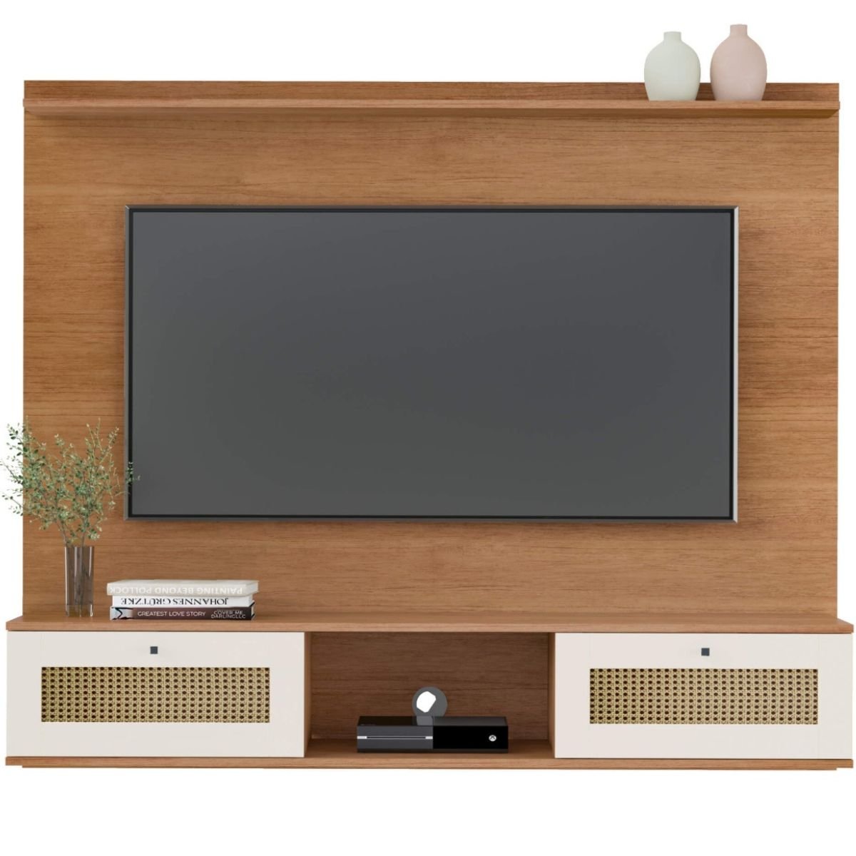 Painel Tv 75" Trama Cinamomo/Off White