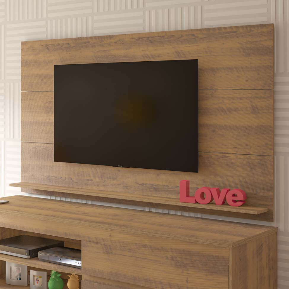 Painel para TV 42 Polegadas Slim Pinho 180 cm
