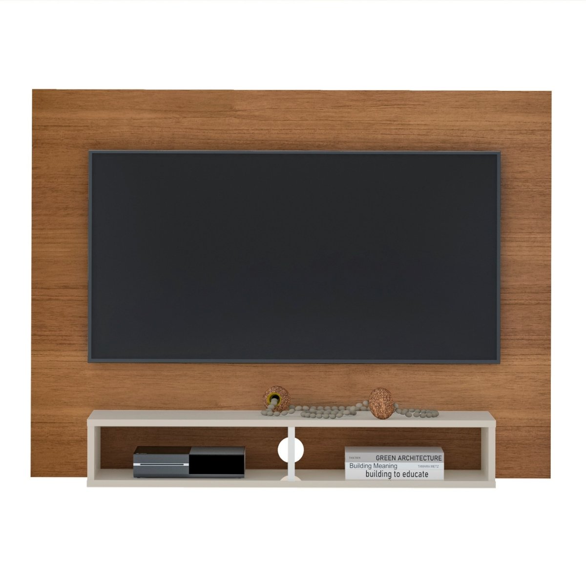 Painel para TV 50 Flash com Nicho Cinamomo/Off White