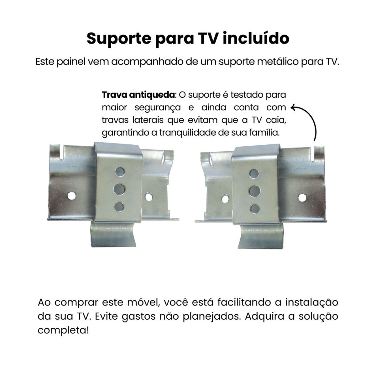 Painel para TV 50 Flash com Nicho Cinamomo/Off White