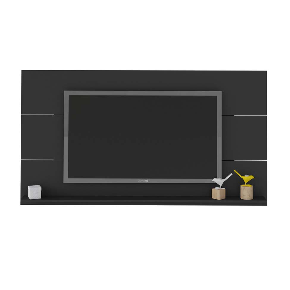 Painel para TV 55 Polegadas Slim Preto 180 cm