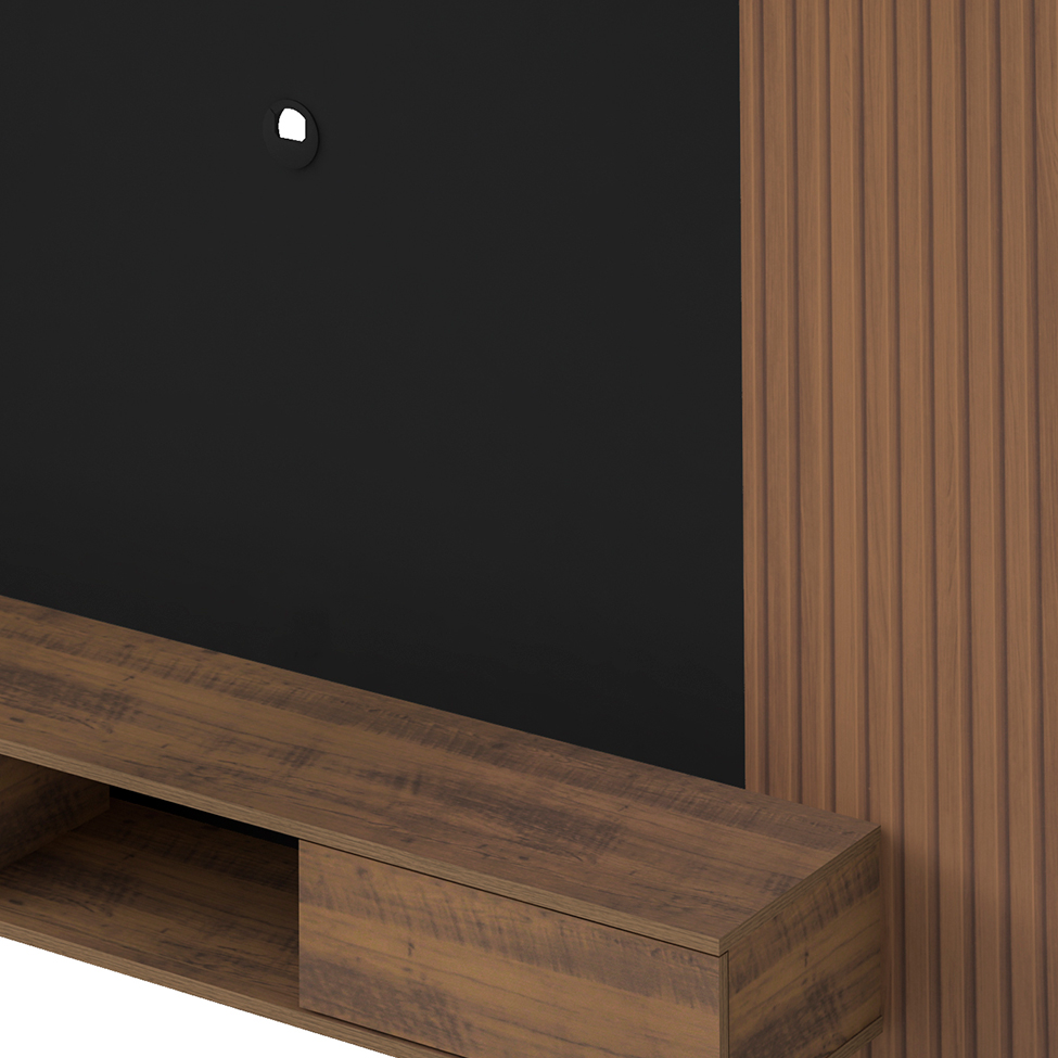 Painel para TV até 75 Polegadas Nevada Pinho e Preto