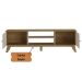 Rack Bancada Charlotte Para Tv 75 Carvalho - Off White