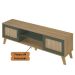 Rack Bancada Charlotte Para Tv 75 Carvalho / Menta