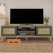 Rack Bancada Charlotte Para Tv 75 Carvalho / Menta