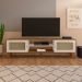 Rack Bancada Charlotte Para Tv 75 Cinamomo/Off White
