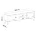 Rack Bancada Charlotte Para Tv 75 Cinamomo/Off White