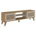 Rack Bancada Charlotte Para Tv 75 Cinamomo/Off White