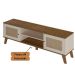 Rack Bancada Charlotte Para Tv 75 Pinho / Off White