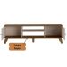 Rack Bancada Charlotte Para Tv 75 Pinho / Off White
