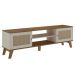 Rack Bancada Charlotte Para Tv 75 Pinho / Off White
