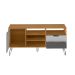 Rack Estocolmo Carvalho e Cinza 140 cm