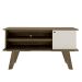 Rack Frank Marrom e Off White 120 cm