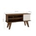 Rack Frank Marrom e Off White 120 cm