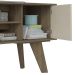 Rack Frank Marrom e Off White 120 cm