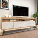 Rack Liberty Carvalho e Off White 160 cm