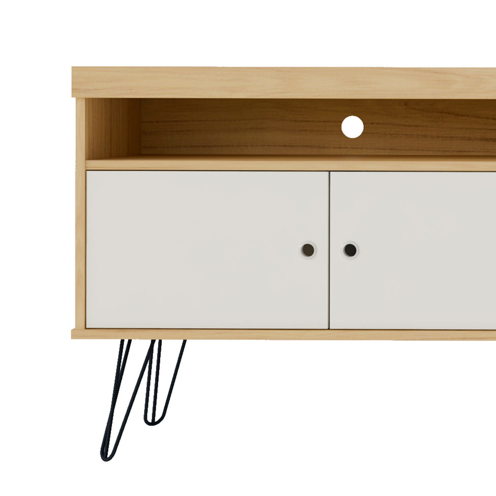 Rack Liberty Carvalho e Off White 160 cm