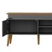 Rack Lumina Carvalho e Grafite 180 cm