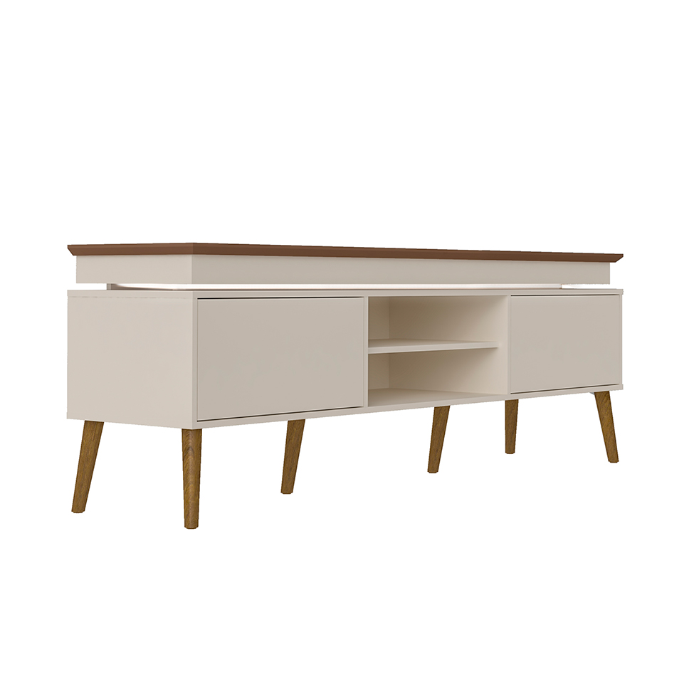 Rack Lumina Pinho e Off White 180 cm