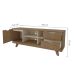 Rack Michigan Pinho e Off White 160 cm