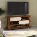 Rack Mundi Tv 65" 2 Portas 2 Prateleiras Cedro / Off White