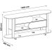 Rack Mundi Tv 65" 2 Portas 2 Prateleiras Cedro / Off White