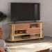 Rack Mundi Tv 65" 2 Portas 2 Prateleiras Naturale / Terracota