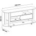 Rack Mundi Tv 65" 2 Portas 2 Prateleiras Naturale / Terracota