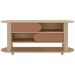 Rack Mundi Tv 65" 2 Portas 2 Prateleiras Naturale / Terracota