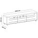 Rack Para Tv 75" 3 Nichos 2 Portas Mercury Pinho / Off White