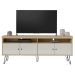 Rack Para Tv até 65" 4 Portas 2 Prateleiras e Nichos Liberty Carvalho/Off White
