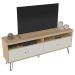 Rack Para Tv até 65" 4 Portas 2 Prateleiras e Nichos Liberty Carvalho/Off White
