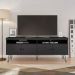 Rack Para Tv até 65" 4 Portas 2 Prateleiras e Nichos Liberty Preto