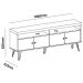 Rack Para Tv até 65" 4 Portas 2 Prateleiras e Nichos Liberty Preto