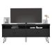 Rack Para Tv até 65" 4 Portas 2 Prateleiras e Nichos Liberty Preto