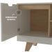 Rack Para Tv até 65" Michigan Com 2 Gavetas e 4 Nichos Off White/Carvalho
