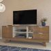 Rack Para Tv até 65" Michigan Com 2 Gavetas e 4 Nichos Pinho / Off White