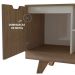 Rack Para Tv até 65" Michigan Com 2 Gavetas e 4 Nichos Pinho / Off White