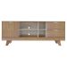Rack Para Tv até 65" Michigan Com 2 Gavetas e 4 Nichos Pinho / Off White