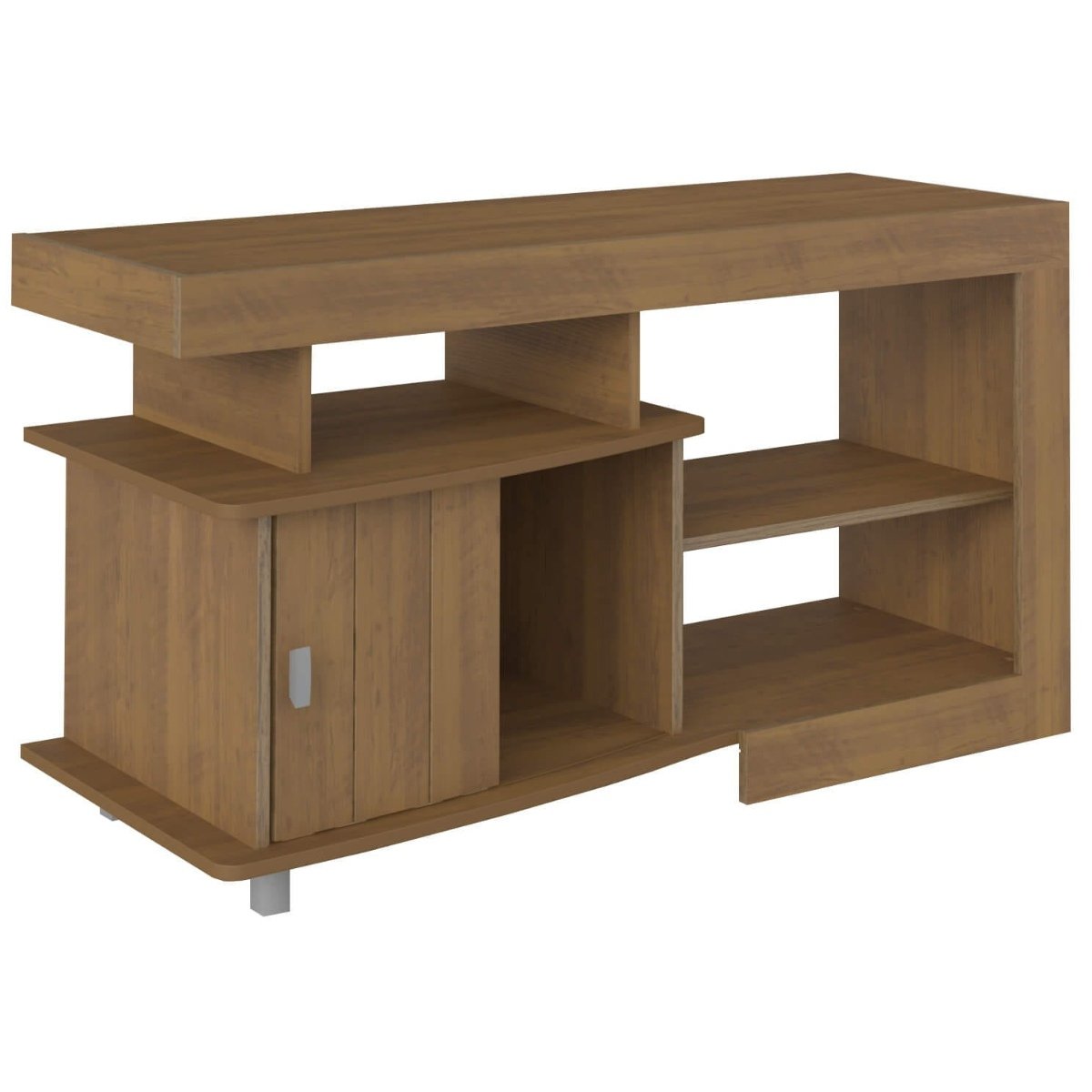 Rack Royal Para Tv 50" com 3 Nichos e 1 Porta Pinho