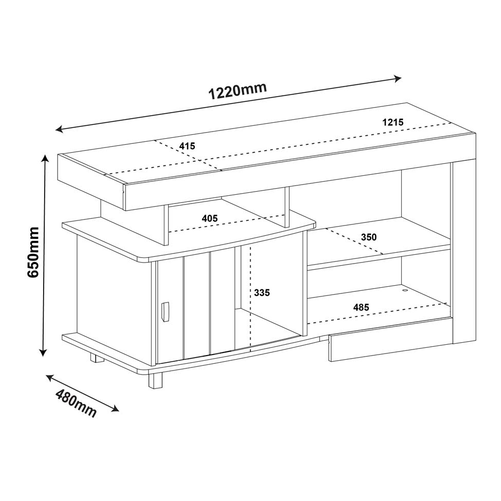 Rack Royal Pinho 122 cm