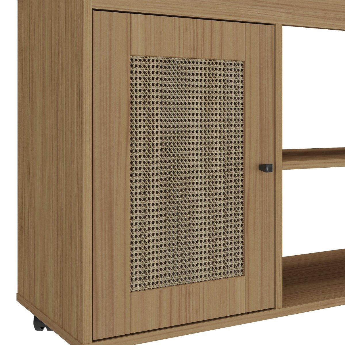 Rack Sala Tv 42" Sampa 2 Nichos Porta e Prateleiras Carvalho