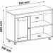 Rack Sala Tv 42" Sampa 2 Nichos Porta e Prateleiras Cinamomo/Off White